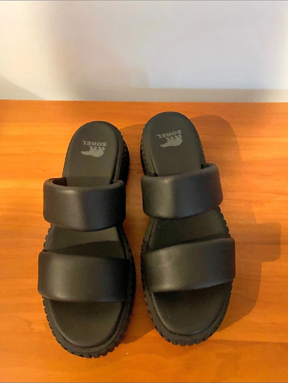 Sorel Roam'n Slide Black Double-Strap Sandals